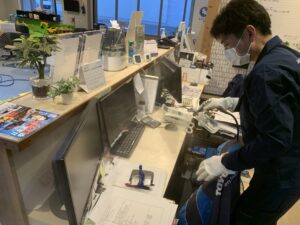 タイヤホイールカンパニーデスク、抗菌コーティング