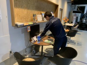 タイヤホイールカンパニー商談スペース、抗菌コーティング